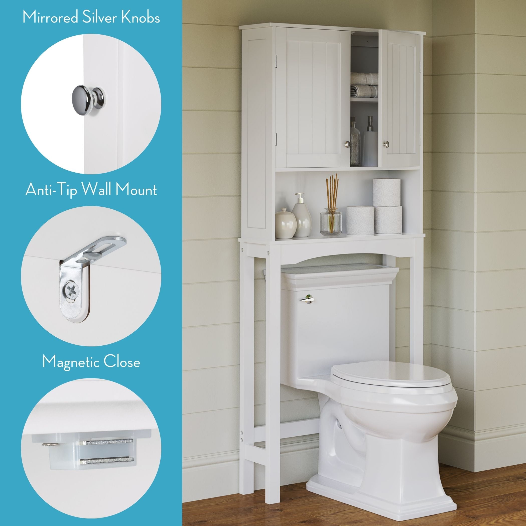 RiverRidge Home Ashland Over the Toilet Spacesaver - Thumbnail 2