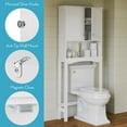 thumbnail image 6 of RiverRidge Ashland Over the Toilet Bathroom Spacesaver Medicine Cabinet Shelf - White, 6 of 12