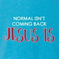 thumbnail image 2 of Normal Isn't Coming Back Jesus Is Inspirational/Christian Tri-Blend Racerback Tank Top, Vintage Turquoise, X-Large, 2 of 5