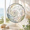 thumbnail image 4 of Rainbow Stained Glass Suncatcher, Spiral Window Hanging Decor with Metal Frame for Home, Art Lovers Gift for Christmas and Birthday, 4 of 5