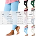 thumbnail image 3 of Women's Solid Ribbed High Waisted Leggings Stretchy Soft Yoga Pants Tummy Control Workout Tights Casual Skinny Gym Running Trousers White, 3 of 8