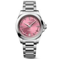 Longines Conquest Automatic 34 mm Pink Dial Steel Women's Watch L3.430.4.99.6