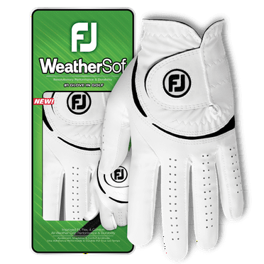 FootJoy Women's WeatherSof Golf Glove, Large, Left Handed, White