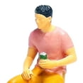 thumbnail image 7 of 1:64 Drinking Figures Resin Miniature Painted Highly Detailed Diorama 1/64 Figures for Scene Decoration DIY Projects Train Layouts S Gauge men, 7 of 7