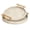 Ivory, variant on MODE HOME Set of 2 Modern Blue Round Shagreen Serving Tray with Gold Metal Handles, Decorative Coffee Table Ottoman Trays for Living Room