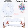 thumbnail image 2 of 20Pcs White Cotton Scrunchies Tie Dye Hair Elastics with 100Pcs Rubber DIY Bands Tie Dye Hair Ties Supplies, 2 of 7