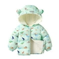 thumbnail image 3 of Esaierrr Boys Girls down Jacket Winter Coats for Kids Toddler Hoods Ears Style down Winter down Jacket 1-7Y Lamb Velvet Winter Coats, 3 of 6