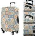 thumbnail image 6 of Travel Luggage Cover Suitcase Protector Fits 18-32 Inch Luggage Wheel Covers Patterned Travel Related Items Flower Luggage Protector Elastic Luggage Anti-scratch Suitcase Cover M, 6 of 6