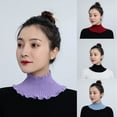 thumbnail image 5 of Yokua Knitted Wool Mock Turtleneck Fake False Collar Half Top Winter Neck Warmer, 5 of 21