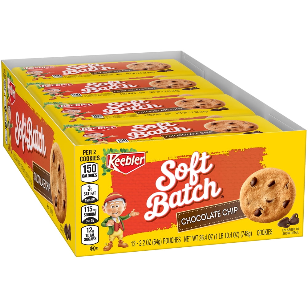 Keebler Soft Batch Chocolate Chip Cookies 2.2 oz 12 ct