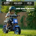 thumbnail image 4 of TOXOZERS Mini Bike,50cc 2-Stroke Dirt Bike for Backyard & Trail,20 MPH Max Speed,180 lbs Weight Limit, 4 of 6
