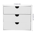 thumbnail image 2 of SEWCHICS Desktop Organizer Tidy Desktop Drawers White PS 1Set for Classroom, 2 of 8