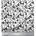 thumbnail image 1 of Soimoi Velvet Fabric Leaves & Flower Floral Print Fabric by Yard 58 Inch Wide, 1 of 3