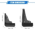 thumbnail image 6 of Unique Bargains Mud Flaps Kit Compatible for Dodge Charger 2015-2020 Quality Plastic Black Front and Rear Splash Guards, 6 of 6
