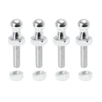 4 Set 10mm M6x20mm Car Vehicle Gas Strut Ball Studs Silver Tone for Gas Struts Shocks