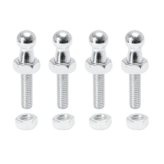 4 Set 10mm M6x20mm Car Vehicle Gas Strut Ball Studs Silver Tone for Gas Struts Shocks