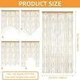 thumbnail image 2 of Topboutique Glitter String Curtains Doorways Curtains Hanging Fringe Room Divider Door String Curtain Wall Panel Fringe Tassel Screen for Windows Home Wedding Party Decorative(Champagne-39*79 in), 2 of 9