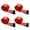 Red, variant on Mega Cargo Control USA 4" x 60' Winch Tie Down Strap W/ Flat Hook - (4-Pack) WLL: 5400 lbs Blue