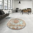 thumbnail image 3 of Ahgly Company Indoor Rectangle Traditional Orange Salmon Pink Area Rugs, 4' x 6', 3 of 6