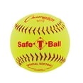 thumbnail image 2 of Champion Sports ST12 Softball de Sécurité de 12 Po, Jaune Optique et Rouge, 2 of 3