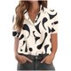 thumbnail image 5 of TaTaai Women's Loose Fit Printed Shirt Short Sleeve Collar Button Front Casual Summer Oversized Chic Blouse Top for Work Date Travel Gift, 5 of 7
