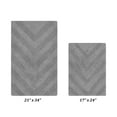 thumbnail image 4 of Better Trends 2 Piece Bathroom Rug Set 100% Cotton Extra Soft Tufted Bath Rug Water Absorbent Non-Slip Bath Mat Machine Washable (Gray) Hugo Collection, 4 of 6