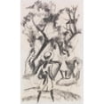 thumbnail image 2 of August Macke 16x24 Gold Ornate Framed and Double Matted Museum Art Print Titled - Girl in the Park (1913), 2 of 4