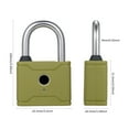 thumbnail image 2 of FlyFlise T1006D Smart Fingerprint Padlock Rechargeable Keyless 20 Fingerprints Emergency, 2 of 8
