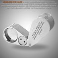 thumbnail image 2 of SNNROO Folding 40x Magnifying Glass with LED Light for Jewelry Inspection and Currency Authentication, 2 of 5