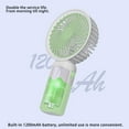 thumbnail image 4 of RoamHome Electric Mini Fan Charging Small Fans USB Rechargeable Handheld Battery Powered Portable Fans Personal Cooling Fan That Blows Cold Air (Green), 4 of 7