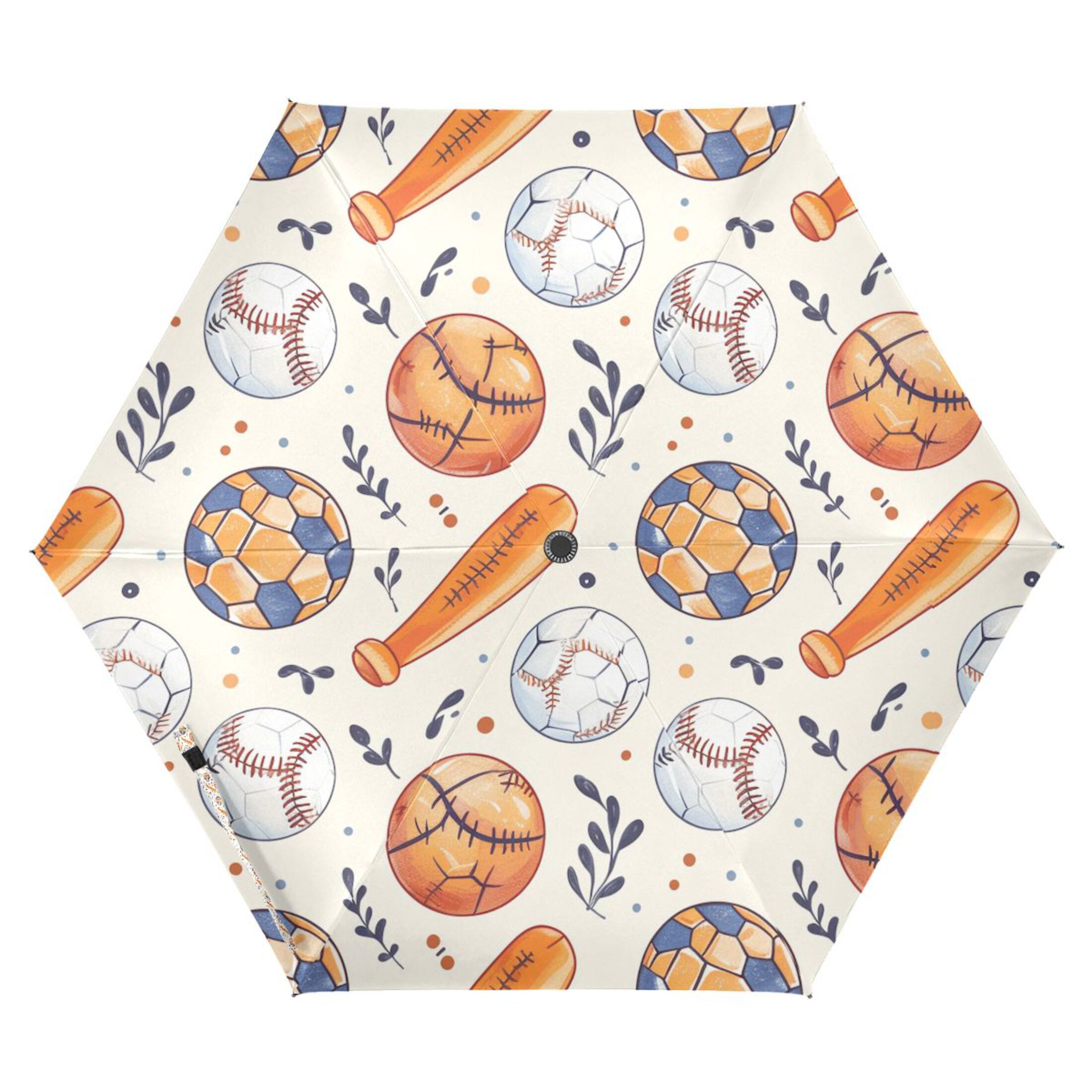 Compact Sun Umbrella Windproof Travel Umbrellas for Rain Strong Portable UV Protection Baseball Bats Soccer Basketball