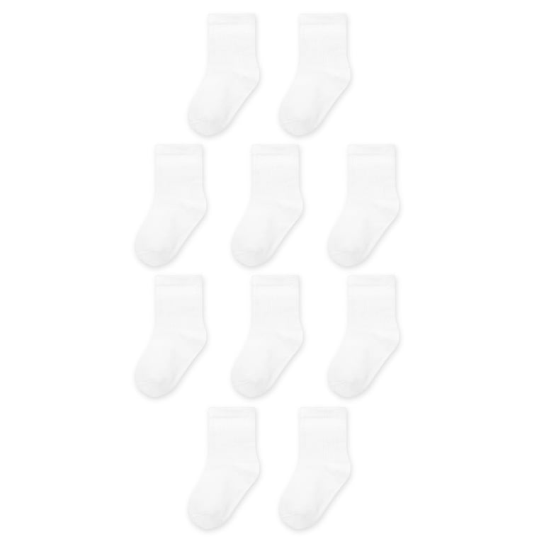Wonder Nation Baby and Toddler Crew Socks, 10-Pack photo 3