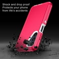 thumbnail image 4 of Petocase for Samsung Galaxy A25 5G,Case Shockproof Dust/Drop Proof 3-Layer Full Body Protection [Without Screen Protector] Rugged Heavy Duty Durable Cover,Pink/White, 4 of 7