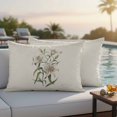 thumbnail image 3 of Lumbar Pillow Covers 20x12 Inch Set of 2, Vintage Floral Waterproof Outdoor Pillow Covers, Farmhouse Country Retro Flower Artwork Decorative Cushion Pillowcases for Couch, Sofa, Bed, Garden, Patio, 3 of 9