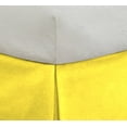 thumbnail image 3 of D.N.G. BEDDINGS 1 Piece Split Corner Tailored Bed Skirt, 21 Inch Deep Pocket, 800 Thread Cotton 100% Egyptian Cotton, Twin Size (39" x 75") Inch, Solid Yellow, 3 of 3