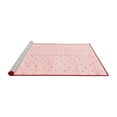 thumbnail image 2 of Ahgly Company Machine Washable Indoor Round Solid Red Modern Area Rugs, 4' Round, 2 of 4