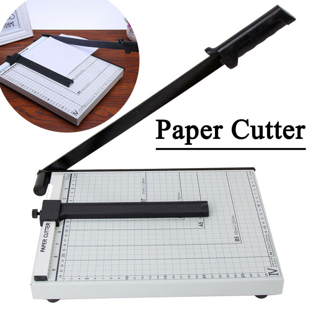 Portable A4 Paper Trimmer Cutters Guillotine Blade Office &Pull-Out Ruler D7B2 