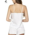 thumbnail image 4 of PULLIMORE Women Sleepwear Set Satin Cami Shorts Pajama Set Sexy Lingerie Babydoll Nightwear (L, White）, 4 of 6