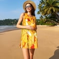 thumbnail image 3 of Disketp Autumn Maple Leaves para Vestido sin Mangas para Mujeres, Vestidos de Verano para Mujeres, Casual y Holgado para la Playa, 3 of 7
