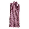 thumbnail image 1 of Nvzi Guantes de lentejuelas, guantes de cosplay, guantes de vestir, guantes de disfraz, 9 x 3,54 pulgadas, color rosa, 1 of 5