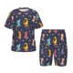 thumbnail image 1 of Balery Cartoon Dinosaur Conjunto de Pijama Infantil de Manga Corta con Estampado – Ropa de Dormir de Algodón Suave-4X-Large, 1 of 6