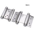 thumbnail image 2 of 2pcs Spring Hinge Office Shop Swing Door Stainless Steel Hinge Adjustable Double Action Hardware, 2 of 9