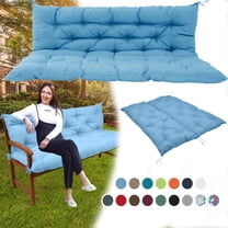 XXLYY Porch Swing Cushions, Waterproof Swing Replacement Cushions with Backrest and Ties, Garden Bench Seat Cushion, Outdoor Porch Patio Swing Non-Slip Chairs Pad