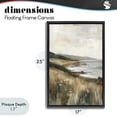 thumbnail image 4 of Stupell Industries Coastal Northern Coast Seaside Landscape Black Floating Frame Canvas Art, 17 x 25, by Petals Prints Design, 4 of 8