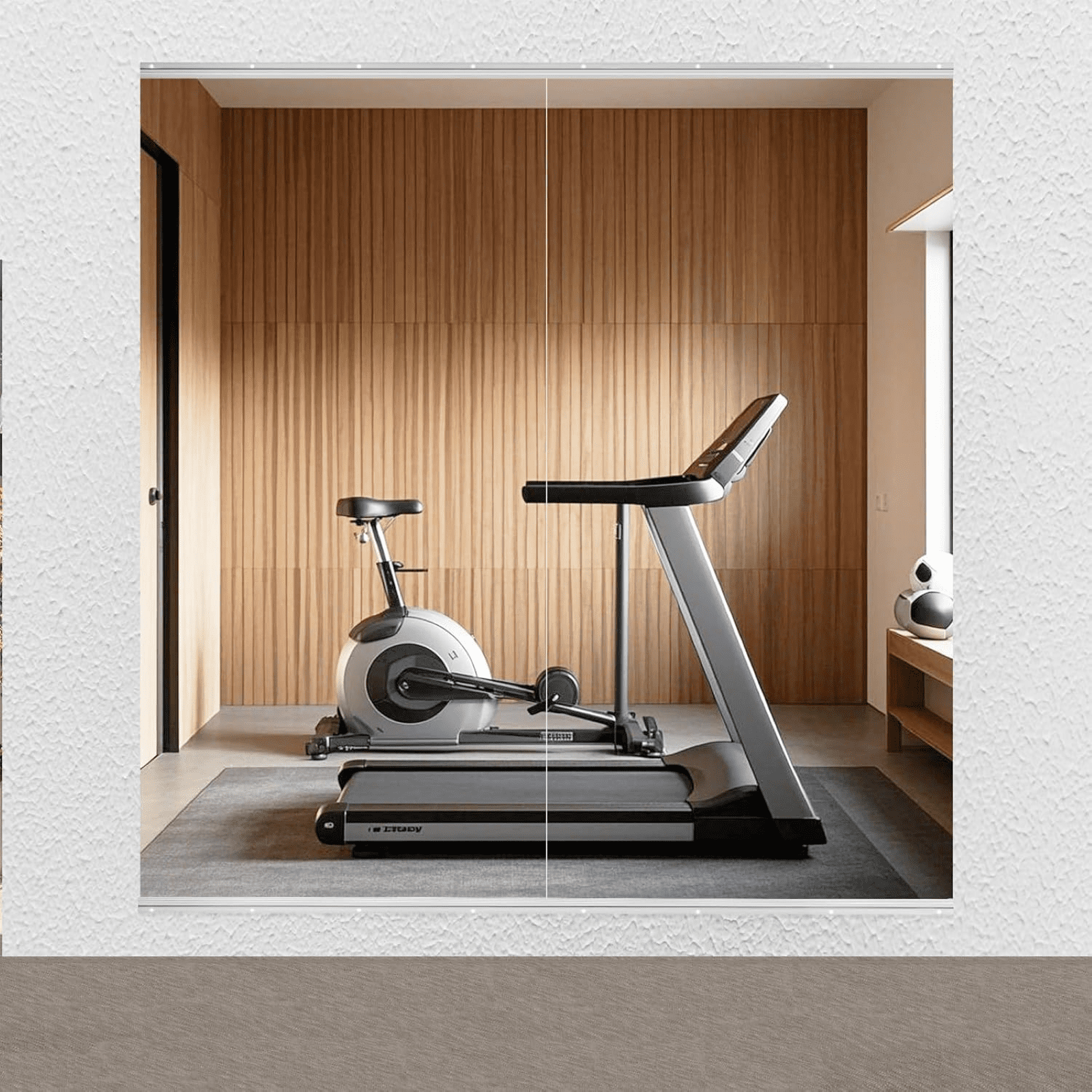 AUROMIR 28"x 55"-2PCS Home Gym Wall Mirror Frameless Tempered Glass Full Length Yoga Mirror