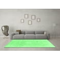 thumbnail image 3 of Ahgly Company Indoor Square Abstract Emerald Green Modern Area Rugs, 6' Square, 3 of 4