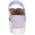 thumbnail image 3 of Journee Collection Womens Ronnie Faux Suede Peep-Toe Wedge Sandals, 3 of 3