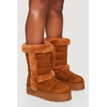 thumbnail image 2 of Women's Faux Fur Lined Faux Suede Platform Boots, 2 of 3