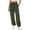 Green, variant on Women's Loose Cargo Sweatpants, Solid Color Elastic High Waist Gym Workout Trousers Casual Pants with Pockets
