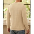 thumbnail image 4 of Iceglad Men's Henley Sweatshirt Long Sleeve Button Sweatshirt Fashion Casual Pullover Shirt, 4 of 8